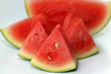 Dilimler taze iştah açıcı karpuz