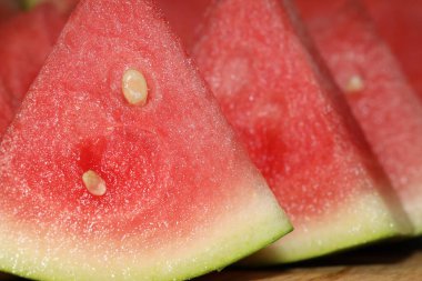 Dilimler taze iştah açıcı karpuz