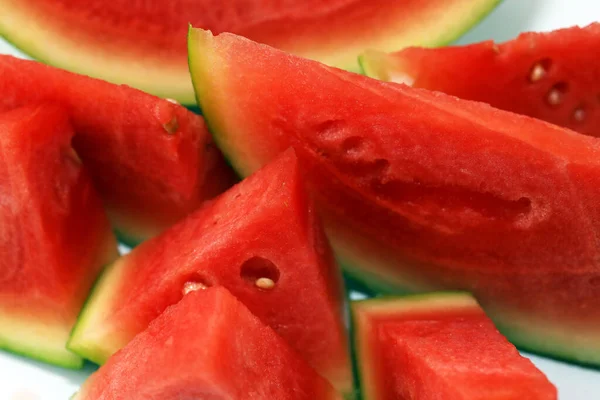 Slices Fresh Appetizing Watermelon — Stock Photo, Image