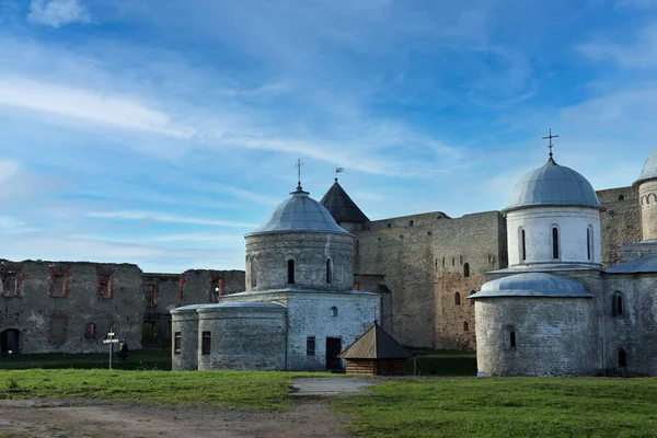 Ivangorod Região Leningrado Rússia Outubro 2020 Fortaleza Ivangorod Castelo Medieval — Fotografia de Stock