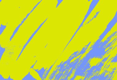 Soyut parlak mavi ve sarı el çizimi mürekkep desenli arka plan. İzlenim illüstrasyonu. Sunum şablonu için iyi.