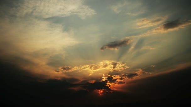 Час заходу сонця Лапсе 4K — стокове відео
