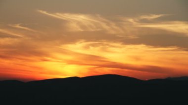 Altın günbatımı zaman atlamalı 4k