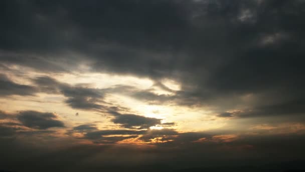 Zeitraffer Sonnenuntergang in 4k — Stockvideo