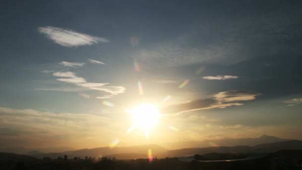 Tijd lapse zonsondergang in 4k — Stockvideo