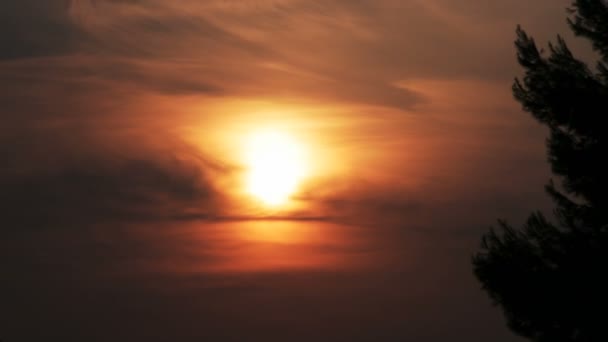 Zeitraffer bei Sonnenuntergang 4k — Stockvideo