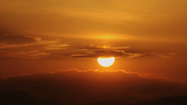 Zeitraffer bei Sonnenuntergang 4k — Stockvideo