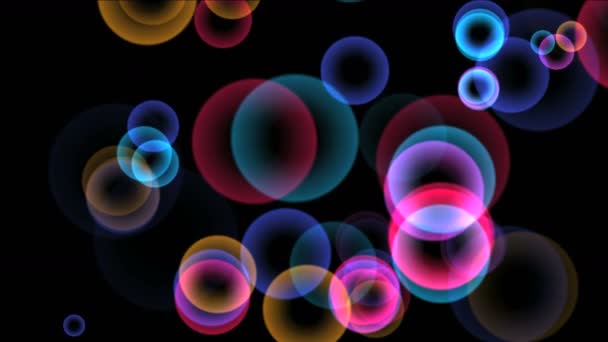 Cercles animation couleur 4k — Video