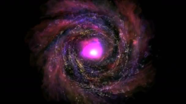 Абстрактная космическая галактика 4k — стоковое видео