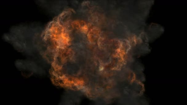Explosion eld flamma 4k — Stockvideo