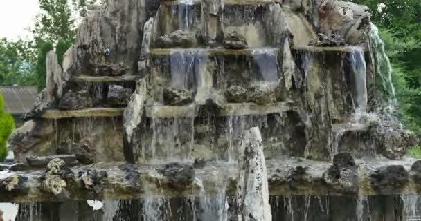 Cascata torrente fontana 4k — Video Stock