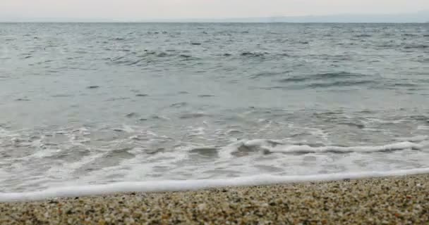 Belles vagues à la plage 4k — Video