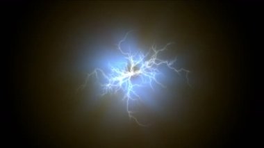 Elektro gök gürültüsü ışık soyut 4k