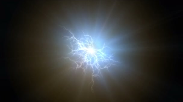 Electro trovão luz abstrato 4k — Vídeo de Stock