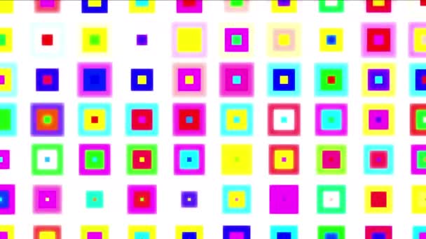 Abstract color boxes 4k — Stock Video