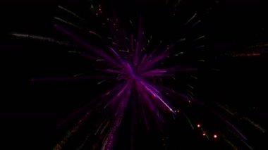 Havai fişek yeni yıl arifesinde 4k