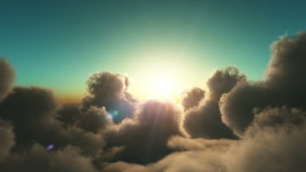 Voar alto em nuvens 4k — Vídeo de Stock
