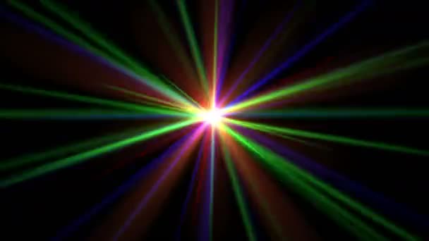 彩色射线激光抽象 4 k — 图库视频影像