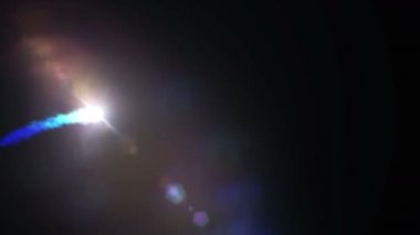 4k gece gökyüzünde kuyrukluyıldız