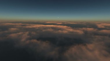 bulutlar günbatımı 4 k üzerinde uçmak