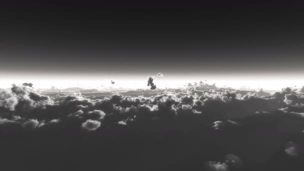 Vliegen over wolken 4k — Stockvideo