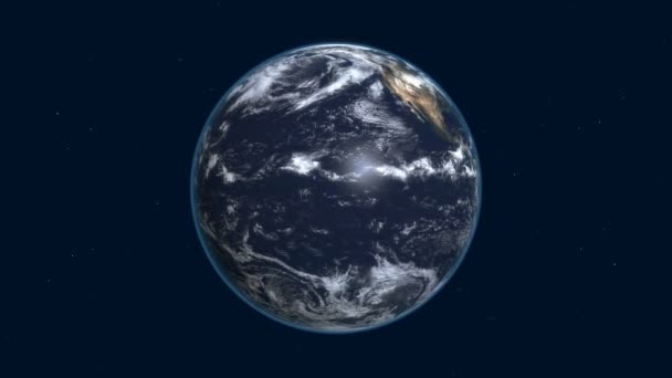 4 k の空間で地球 — ストック動画