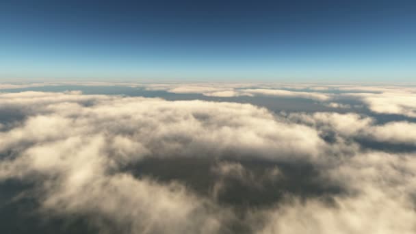 Volar sobre las nubes 4k — Vídeo de stock
