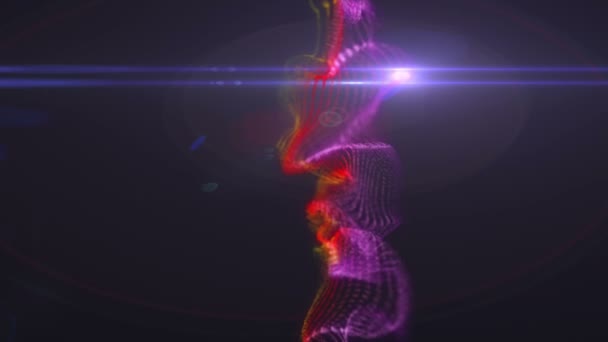 抽象的星云射线 4 k — 图库视频影像