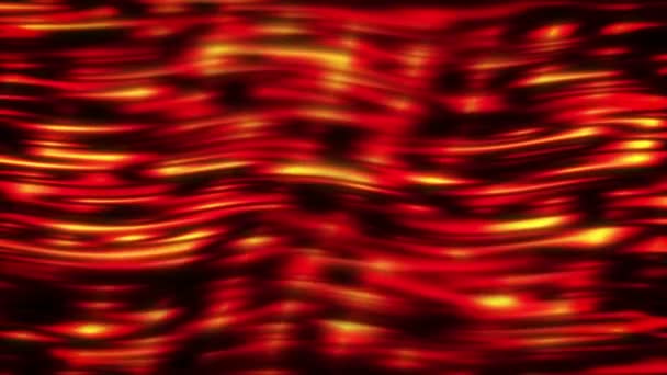 Цвет огня фоновой волны 4k — стоковое видео