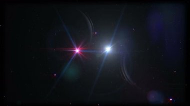 4k uzayda iki yıldız