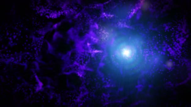 Звезды космоса абстрактные 4k — стоковое видео