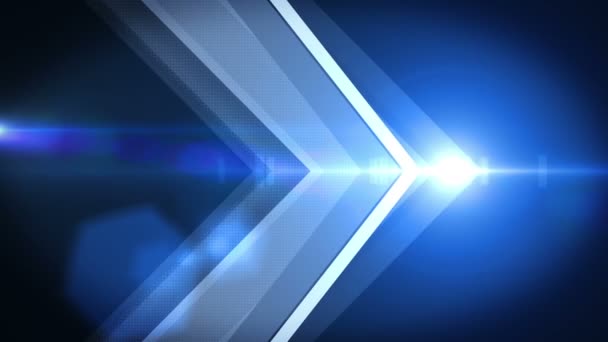 Pfeil Hintergrund blau 4k — Stockvideo