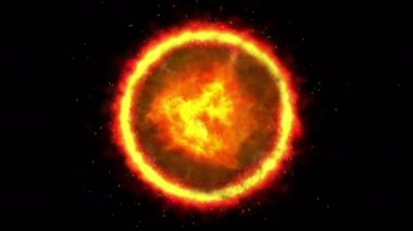 Güneş corona yangın 4k
