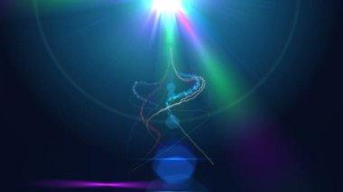 Noel ağacı parçacık 4k