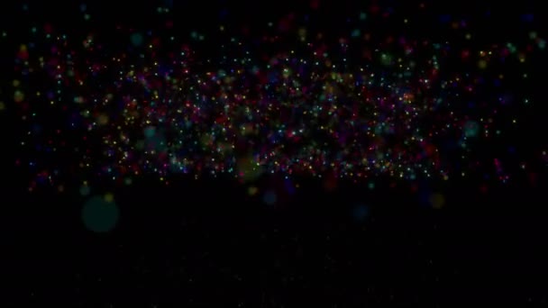 Particle ray color 4k — Stock Video