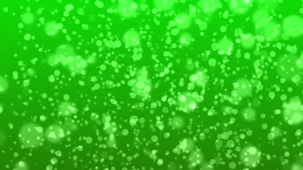 Taches de particules vert 4k — Video