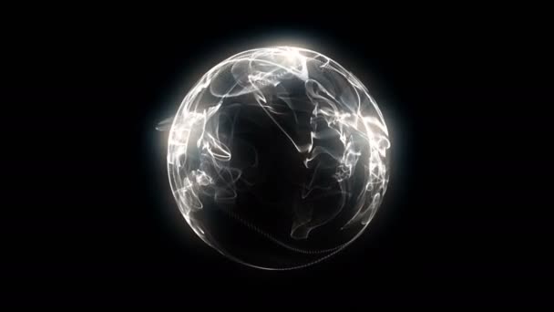 sphère 3d boule de flamme 4k 