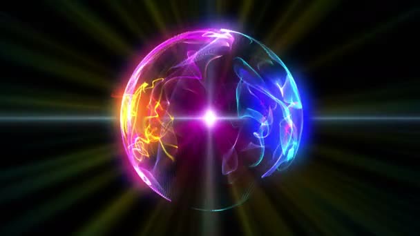 sphère 3d boule de flamme 4k 