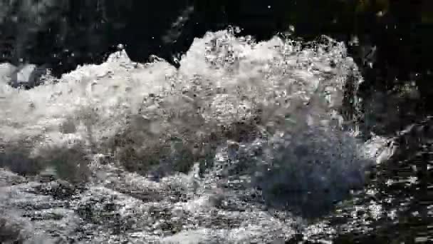 Річка швидкий повільний рух — стокове відео