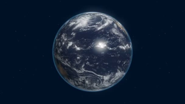la terre tourne dans l'espace 4k 