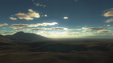 Sunset mountain üzerinde