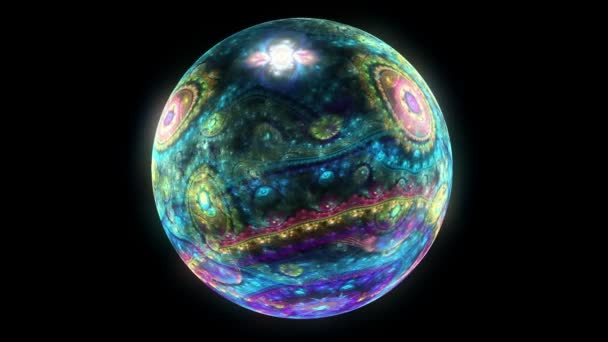 Geist Ball Planet abstrakt — Stockvideo