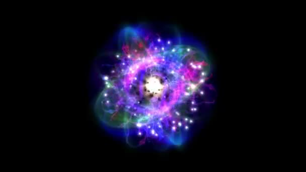 抽象的魔法星轨道 — 图库视频影像