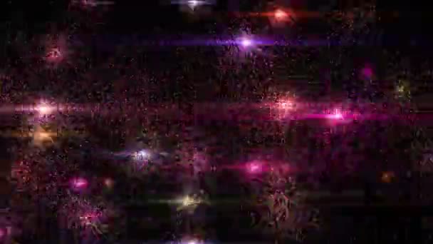 彩色烟花抽象 — 图库视频影像