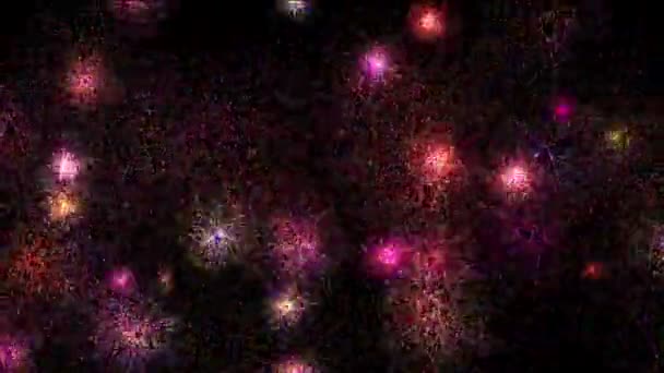 Färg fireworks abstract — Stockvideo