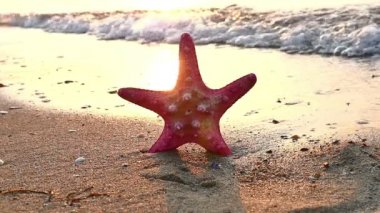 denizyıldızı beach günbatımı üzerinde
