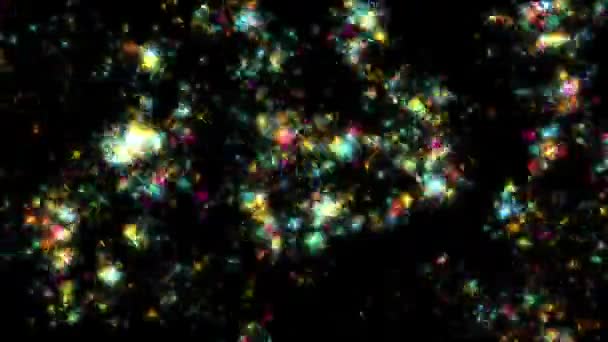 Fuochi d'artificio scintilla colore delle particelle — Video Stock