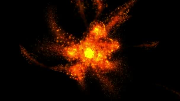 particule lave explosion abstrait 