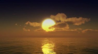 günbatımı okyanus