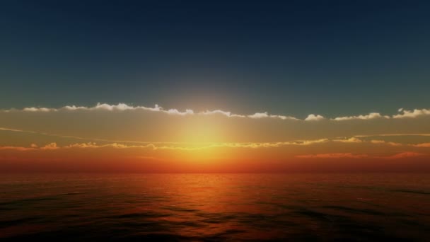 Coucher de soleil sur l'océan 